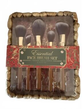Essential Face Brush Set - Foundation, Concealer, Powder, Contour, Highlighter